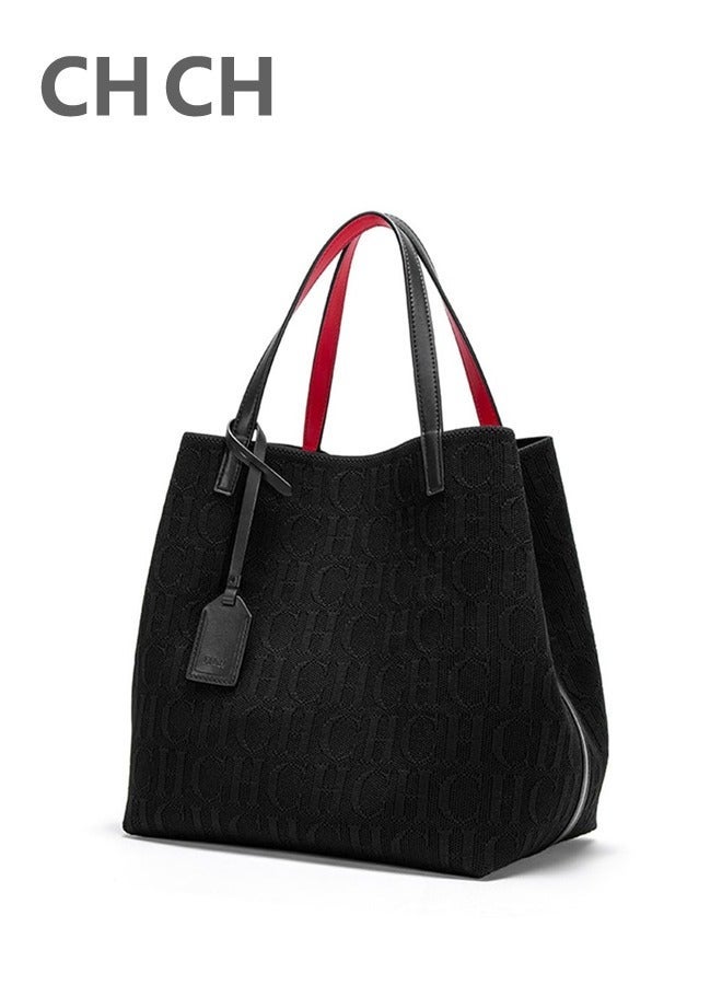 سي اتش سي اتش CH CH حقيبة تسوق كبيرة سعة للمرأة,حقيبة الركاب عارضة بسيطة,حقيبة الكتف - Image 1